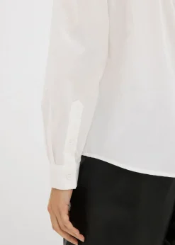 Camisa oversize con bolsillo en contraste