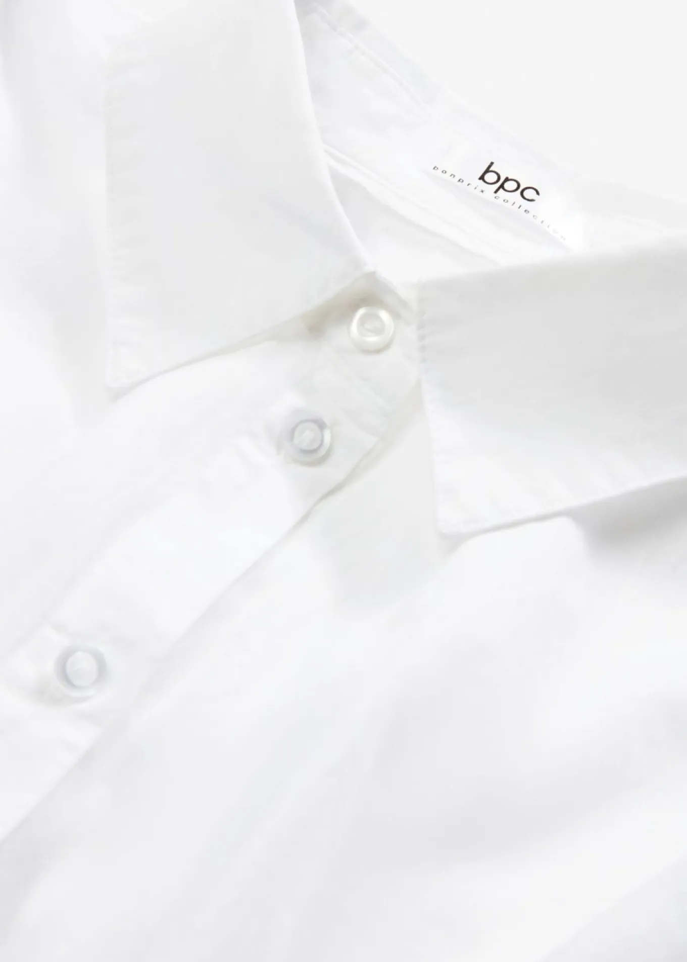 Camisa oversize de algodón con mangas 3/4