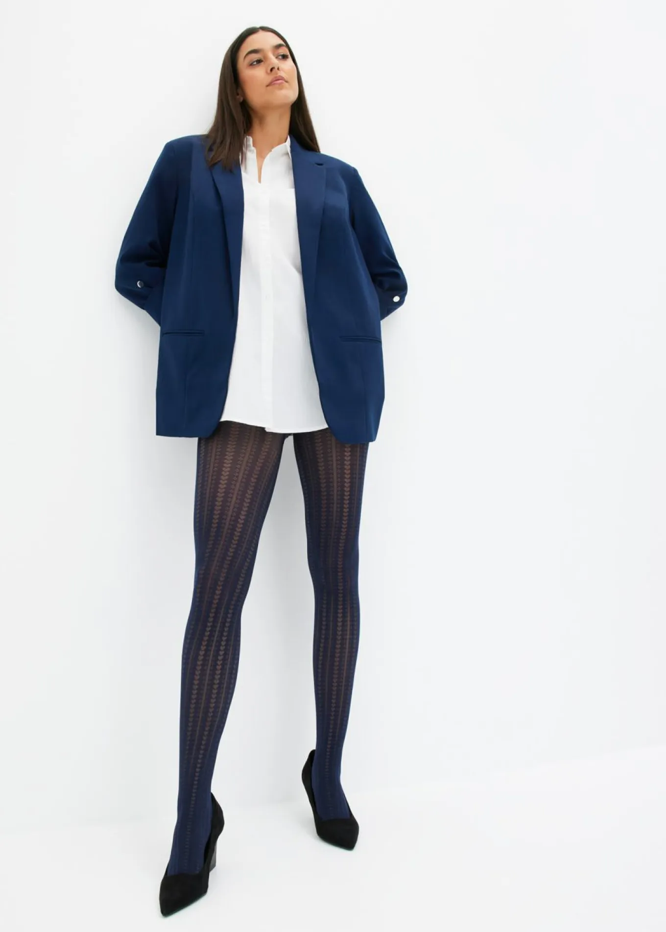 Camisa oversize de algodón con mangas 3/4