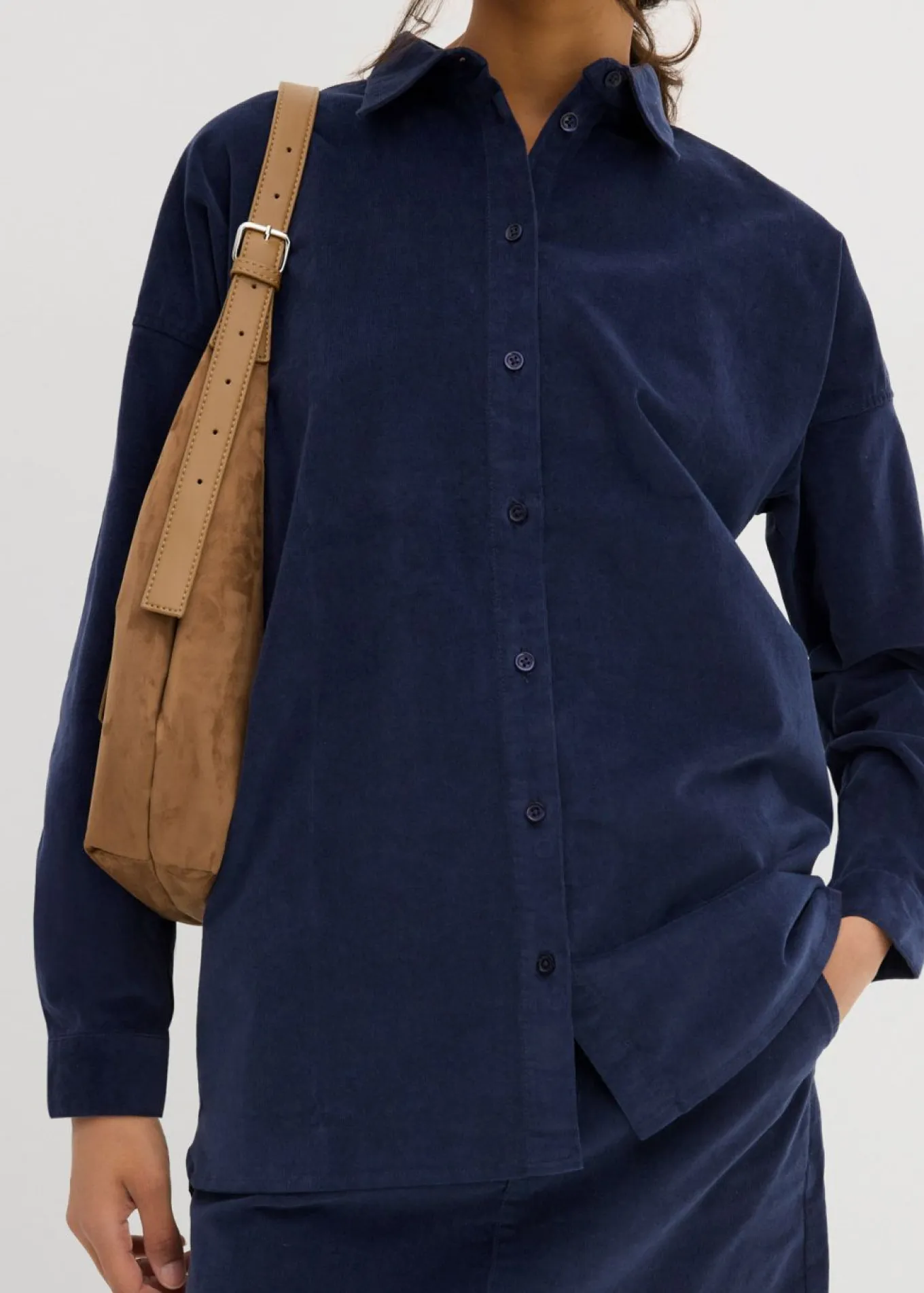 Camisa oversize de pana