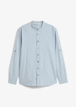 Camisa tradicional con mangas arremangadas