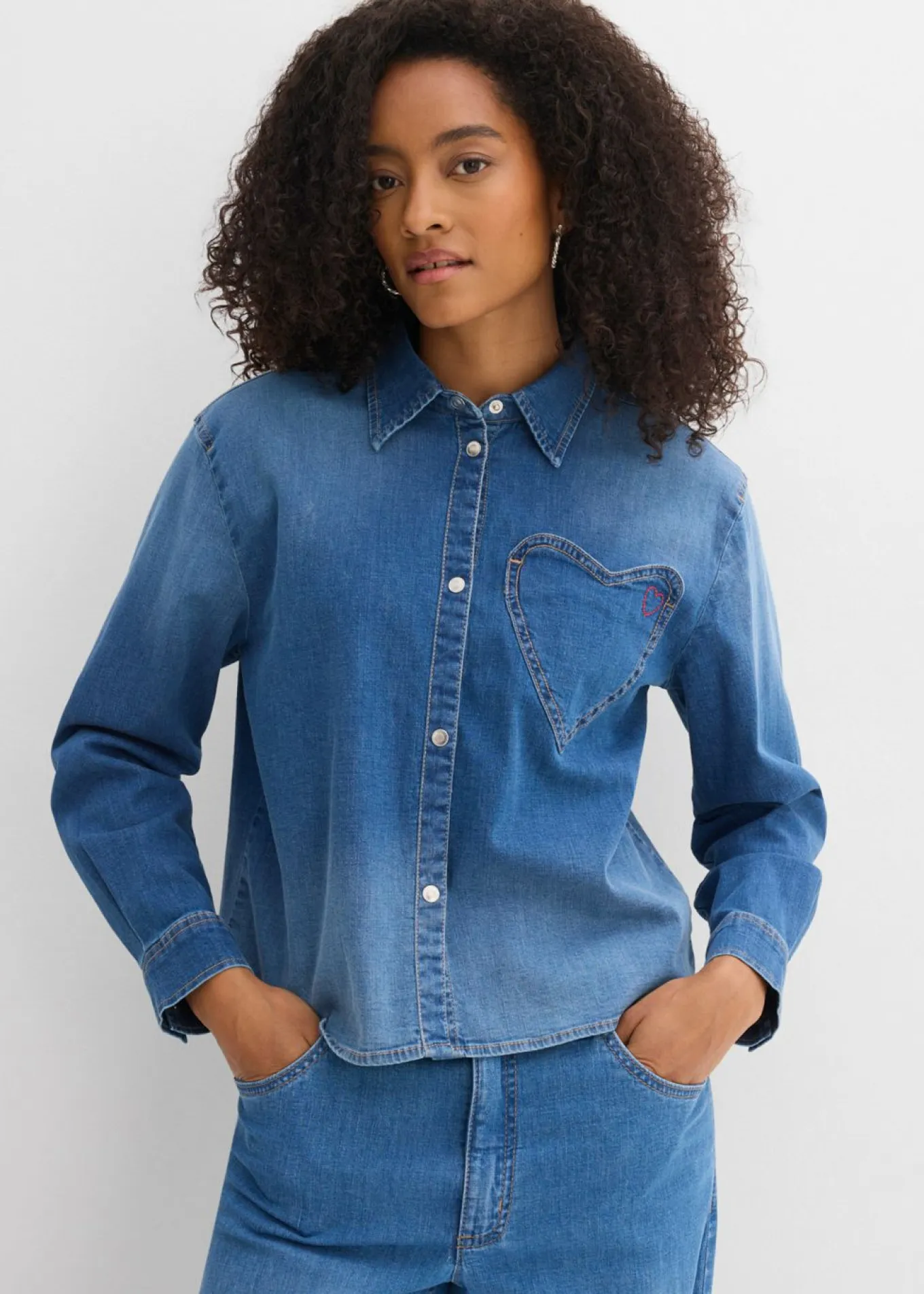 Camisa vaquera con algodón orgánico