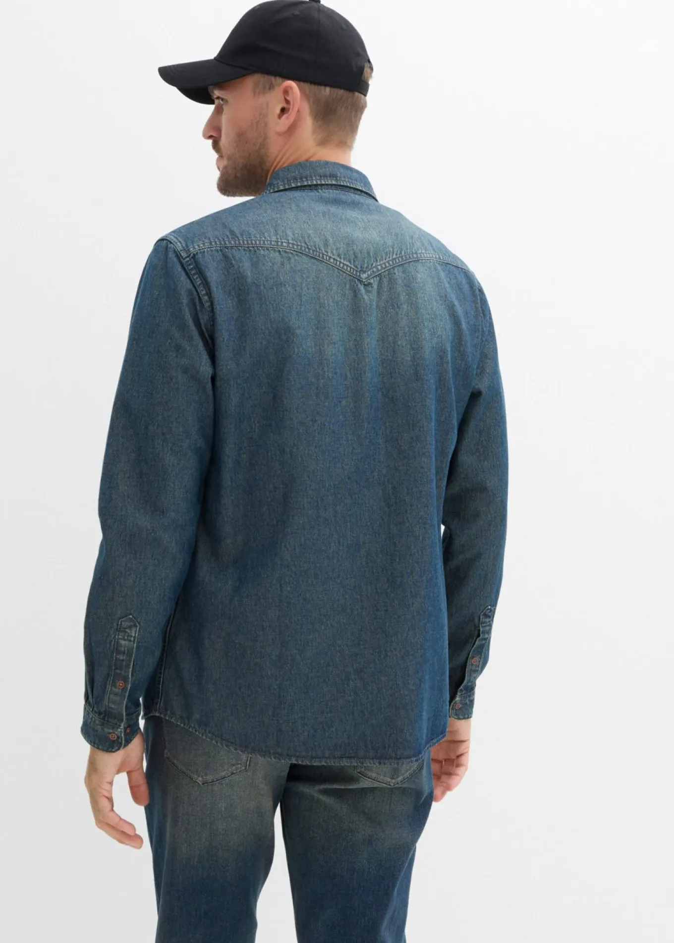 Camisa vaquera de algodón puro