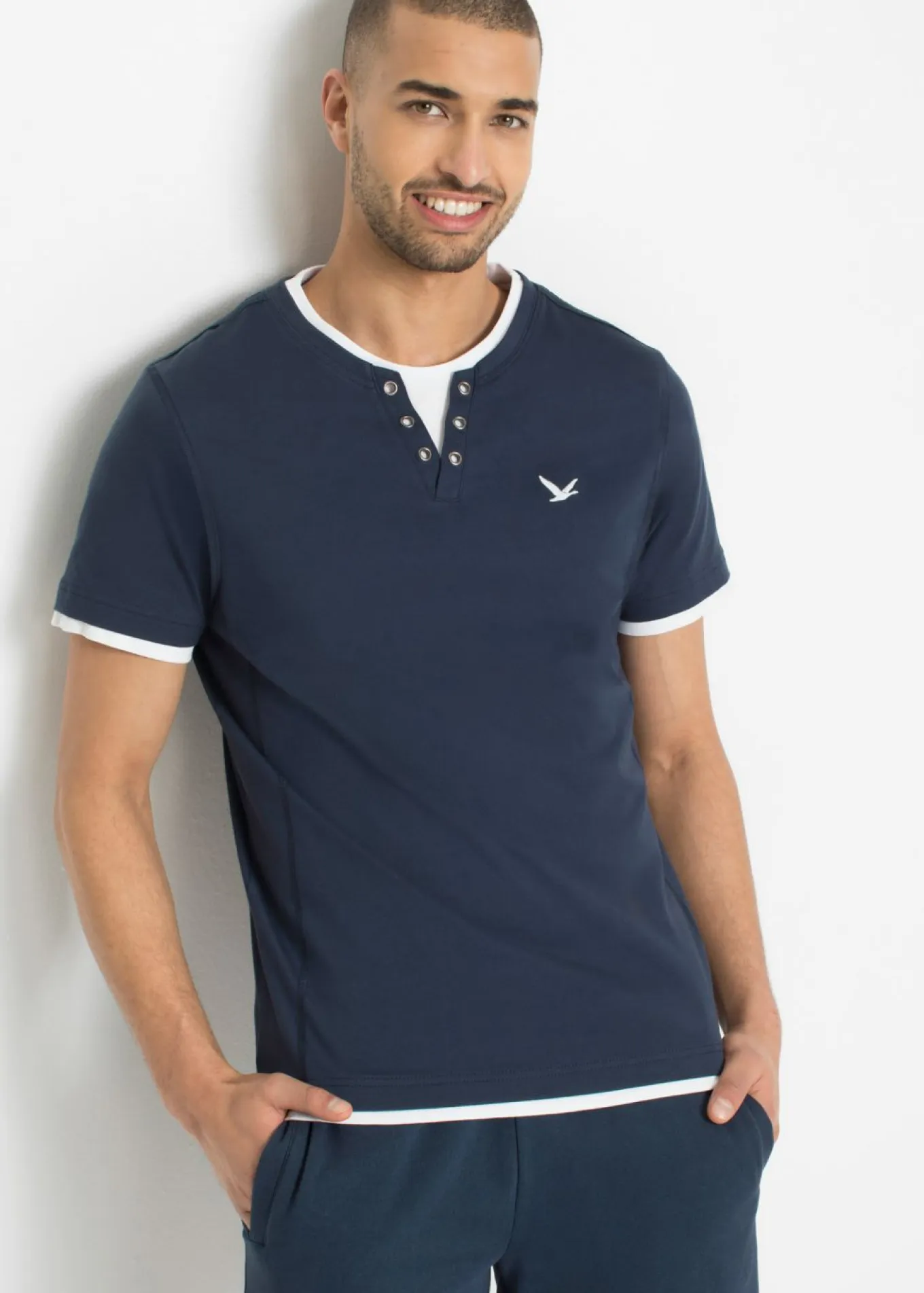 Camiseta 2 en 1 de manga corta (2 unidades)
