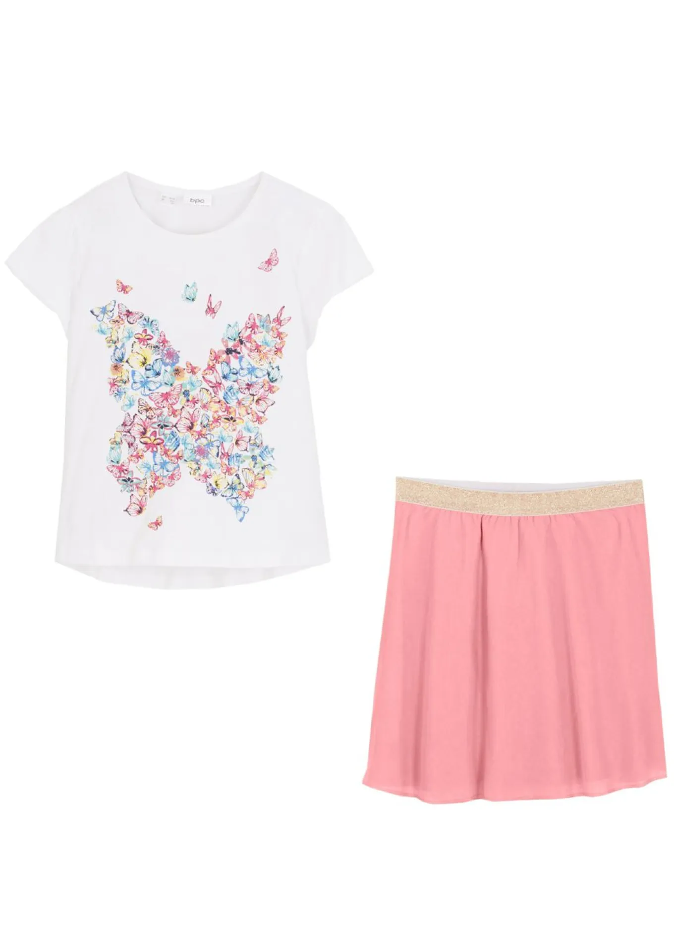 Camiseta + falda (conjunto de 2 piezas)