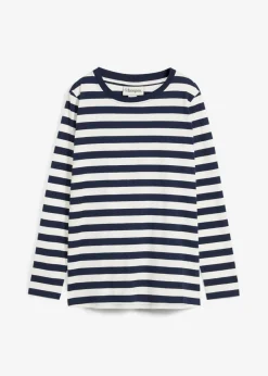 Camiseta a rayas de algodón orgánico puro
