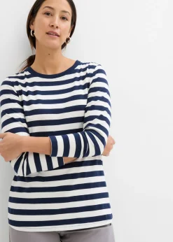 Camiseta a rayas de algodón orgánico puro