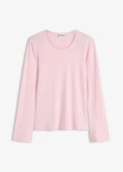 Camiseta acanalada de manga larga