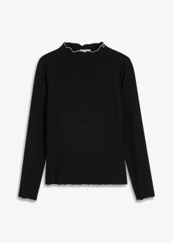 Camiseta acanalada de manga larga
