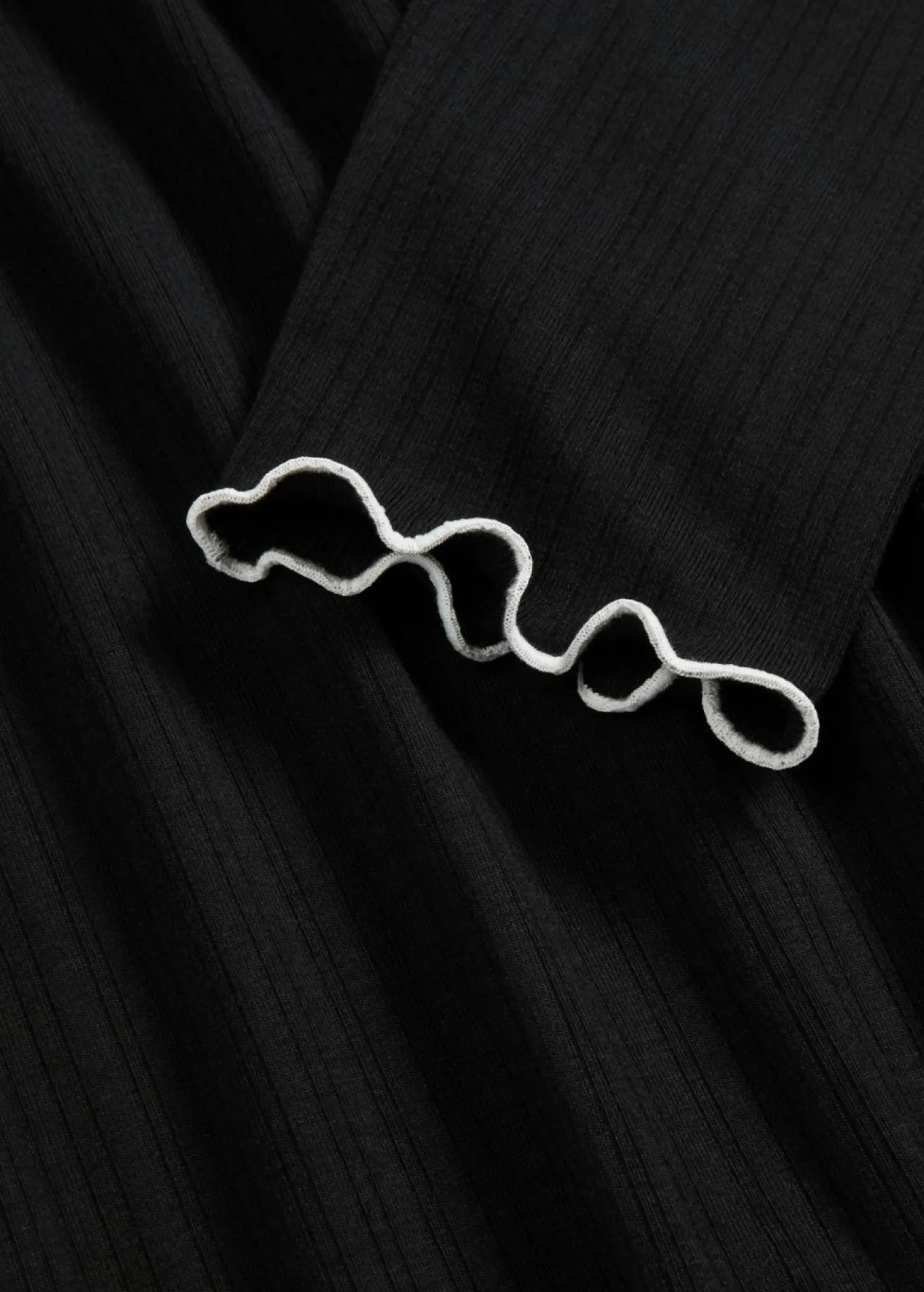 Camiseta acanalada de manga larga