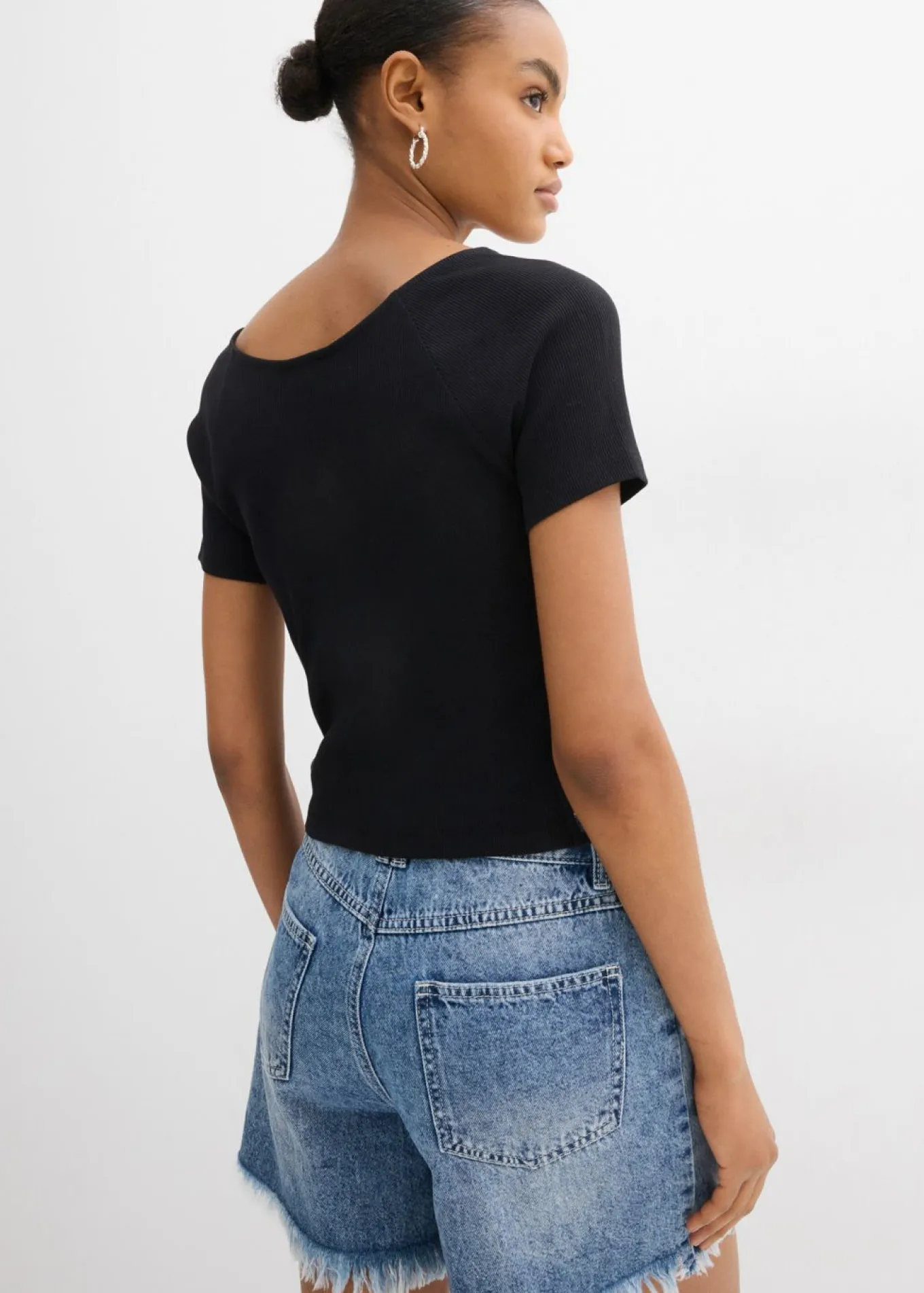 Camiseta ajustada de algodón orgánico puro