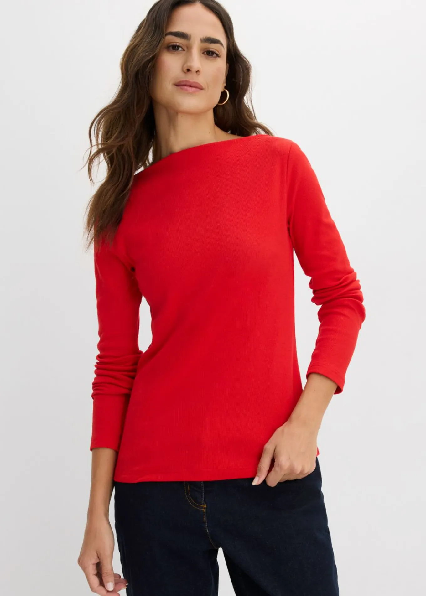 Camiseta ajustada de canalé