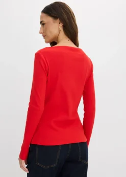 Camiseta ajustada de canalé