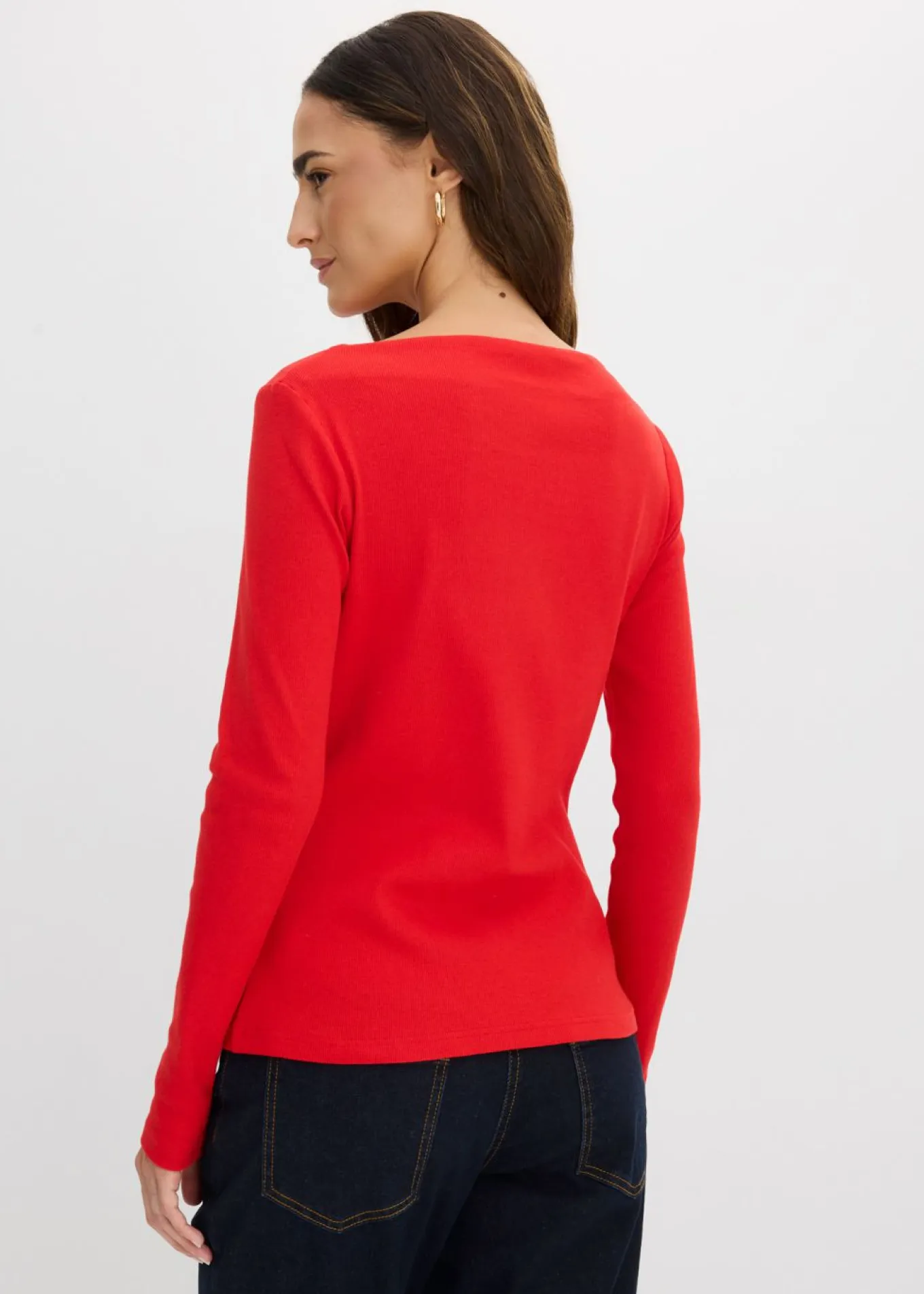 Camiseta ajustada de canalé
