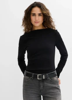 Camiseta ajustada de canalé