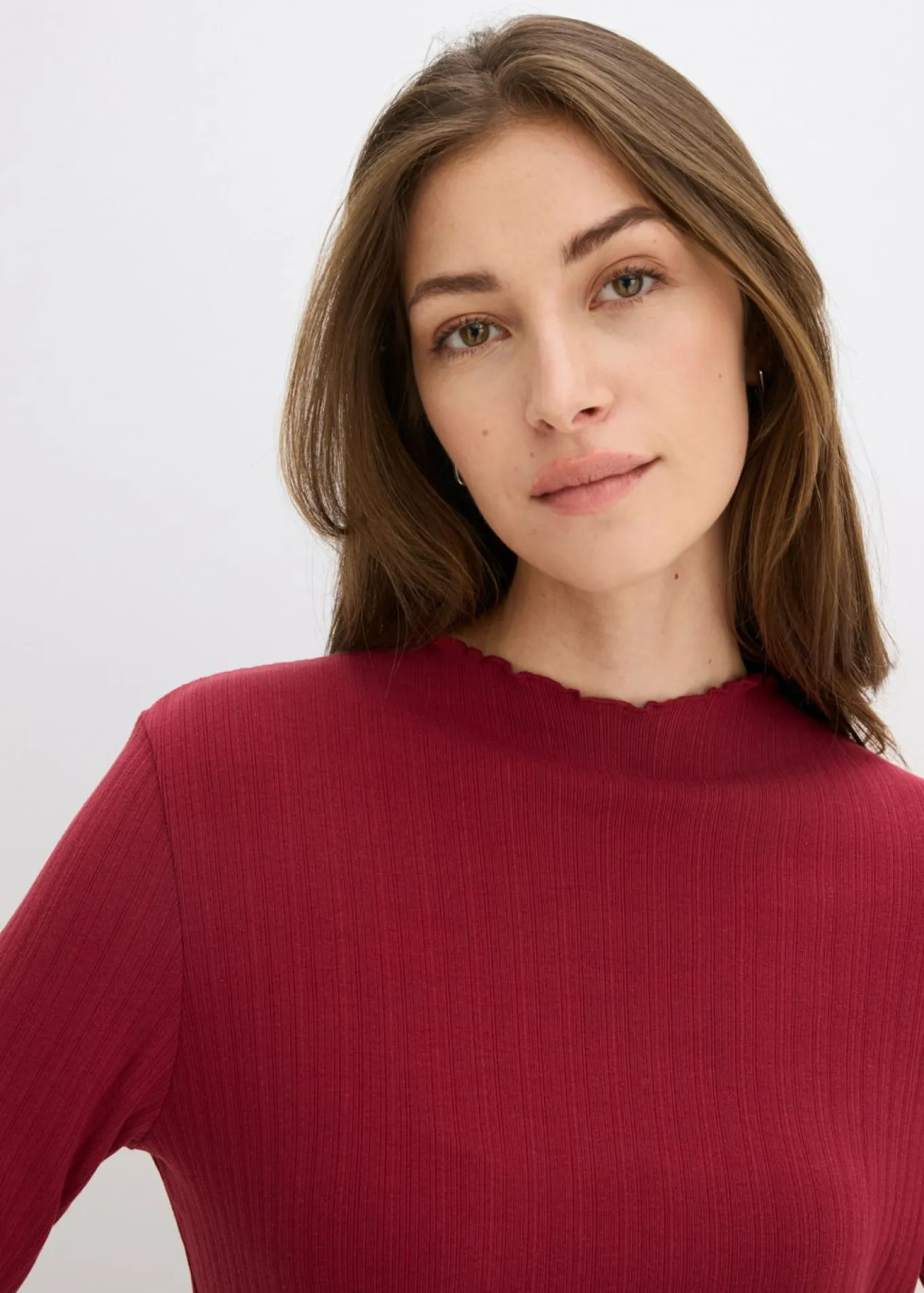 Camiseta ajustada de canalé