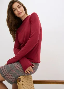 Camiseta ajustada de canalé