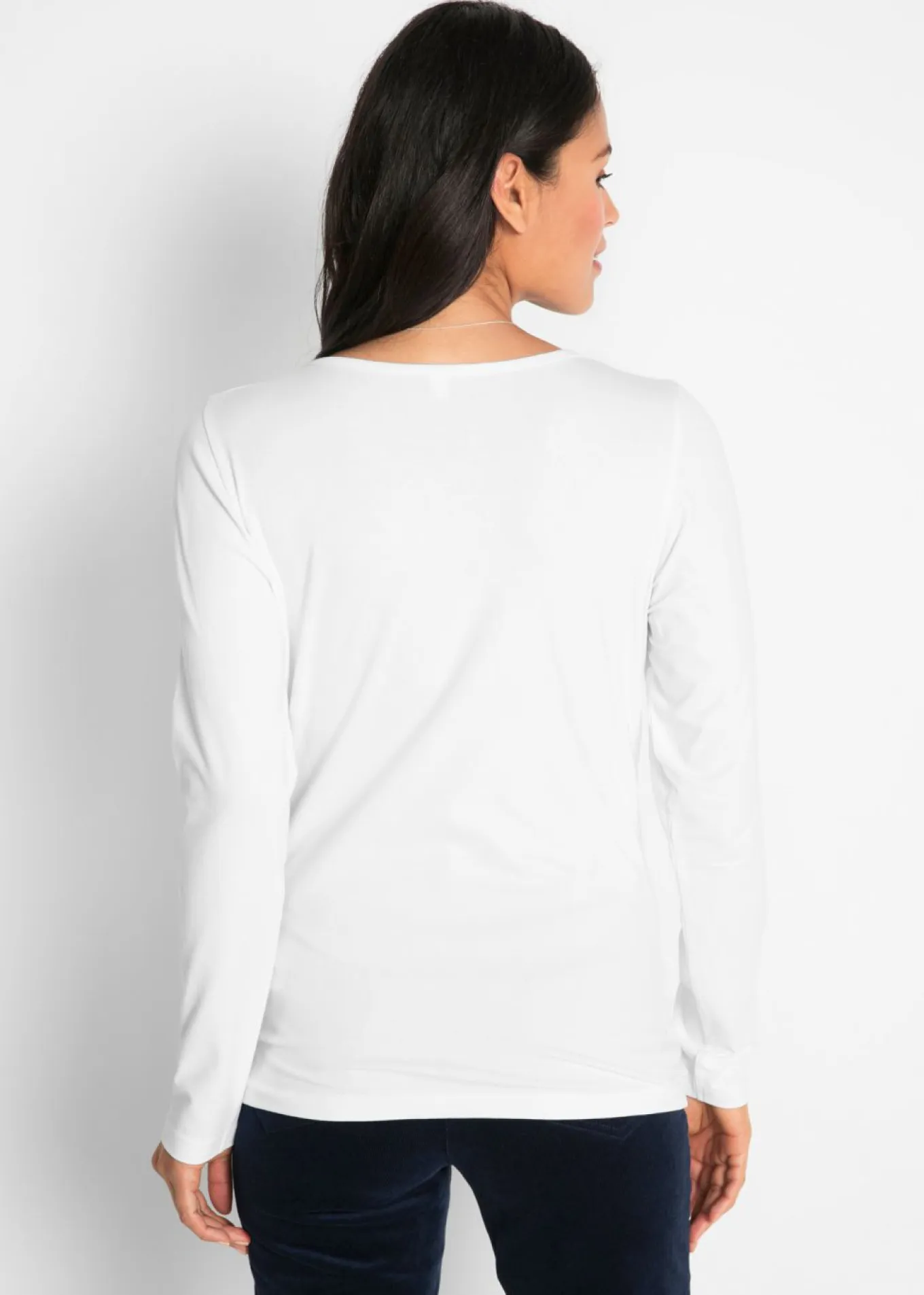 Camiseta ajustada de manga larga