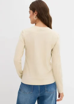 Camiseta ajustada de manga larga
