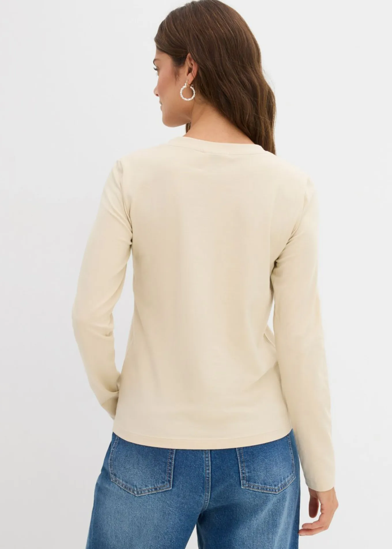 Camiseta ajustada de manga larga