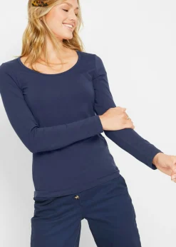 Camiseta ajustada de manga larga