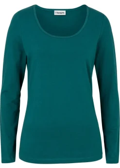 Camiseta ajustada de manga larga