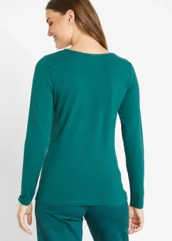 Camiseta ajustada de manga larga