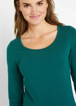 Camiseta ajustada de manga larga
