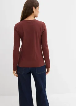 Camiseta ajustada de manga larga