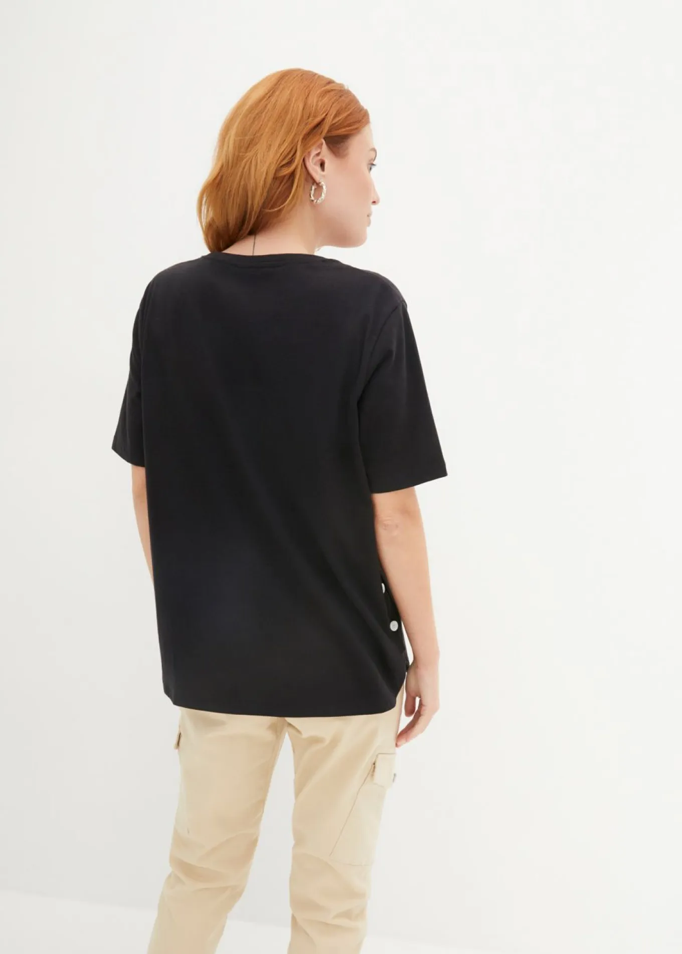 Camiseta ancha de algodón orgánico