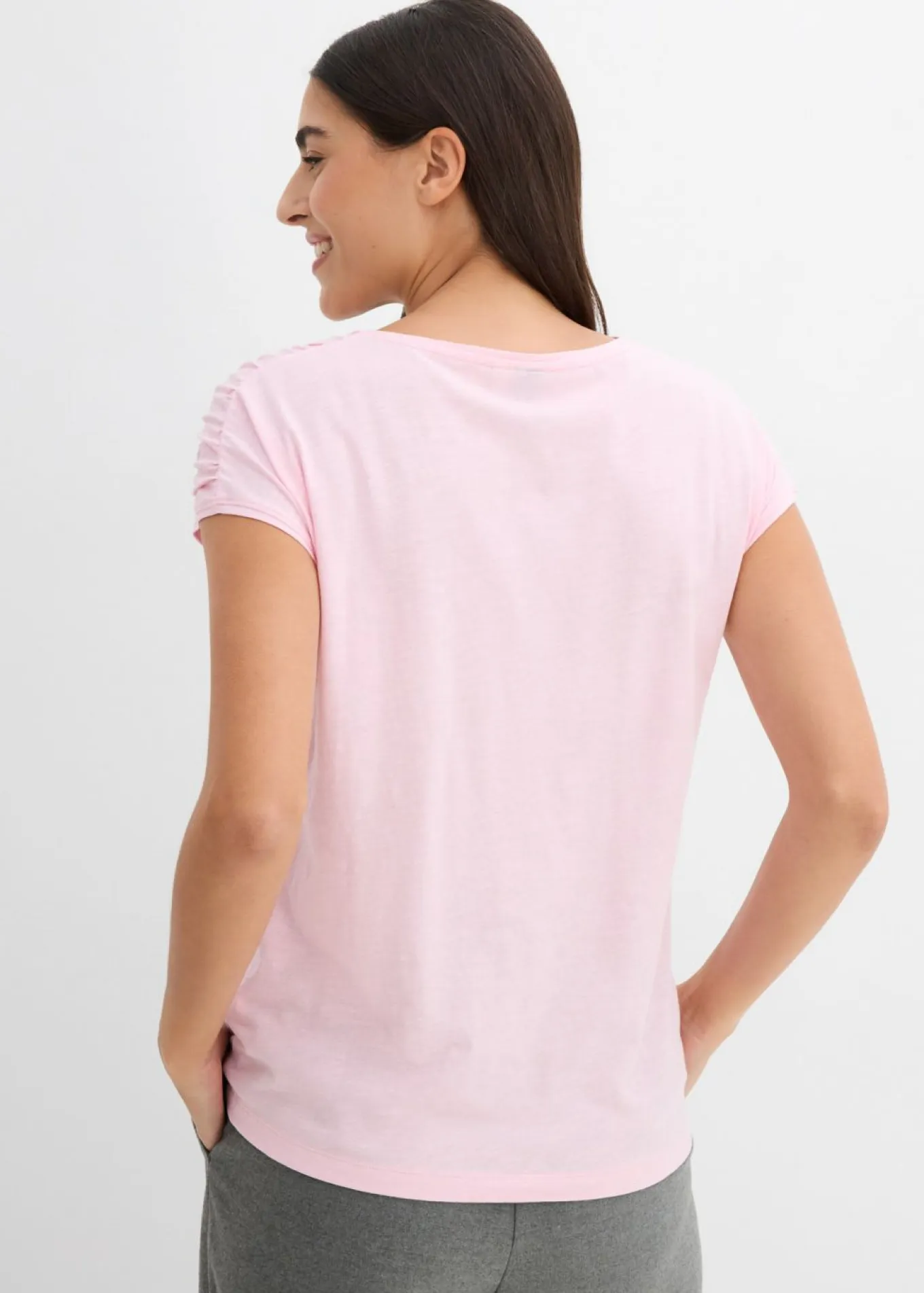 Camiseta boxy de manga corta