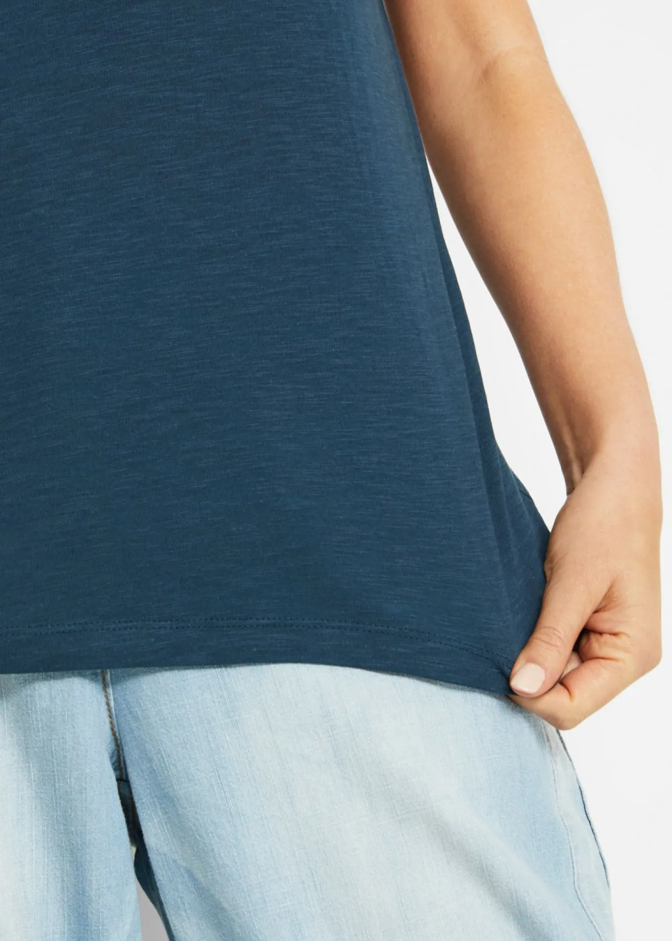 Camiseta boxy de manga corta
