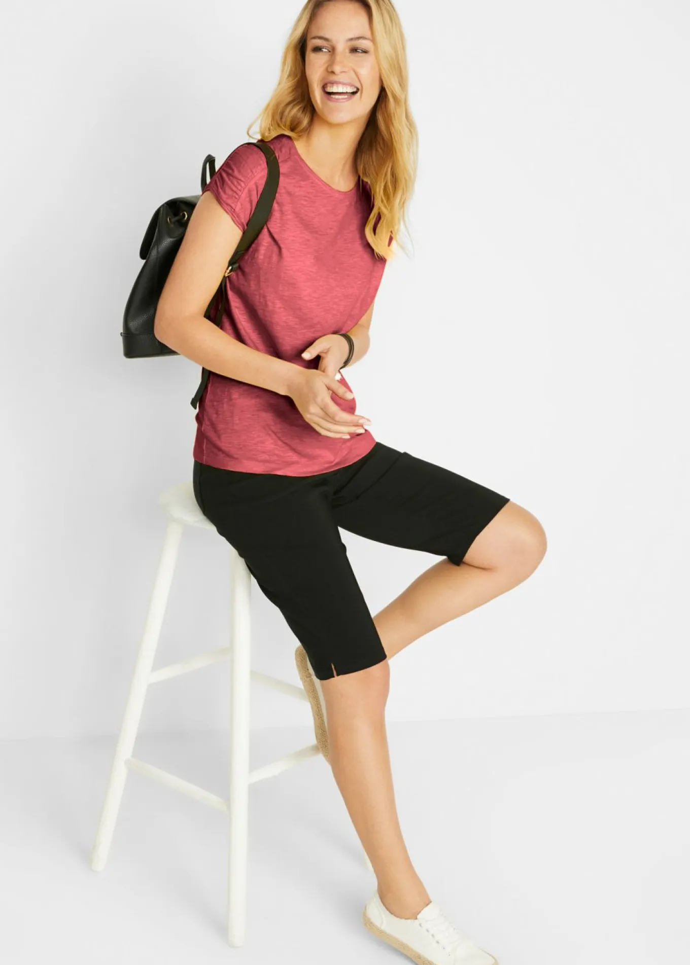 Camiseta boxy de manga corta