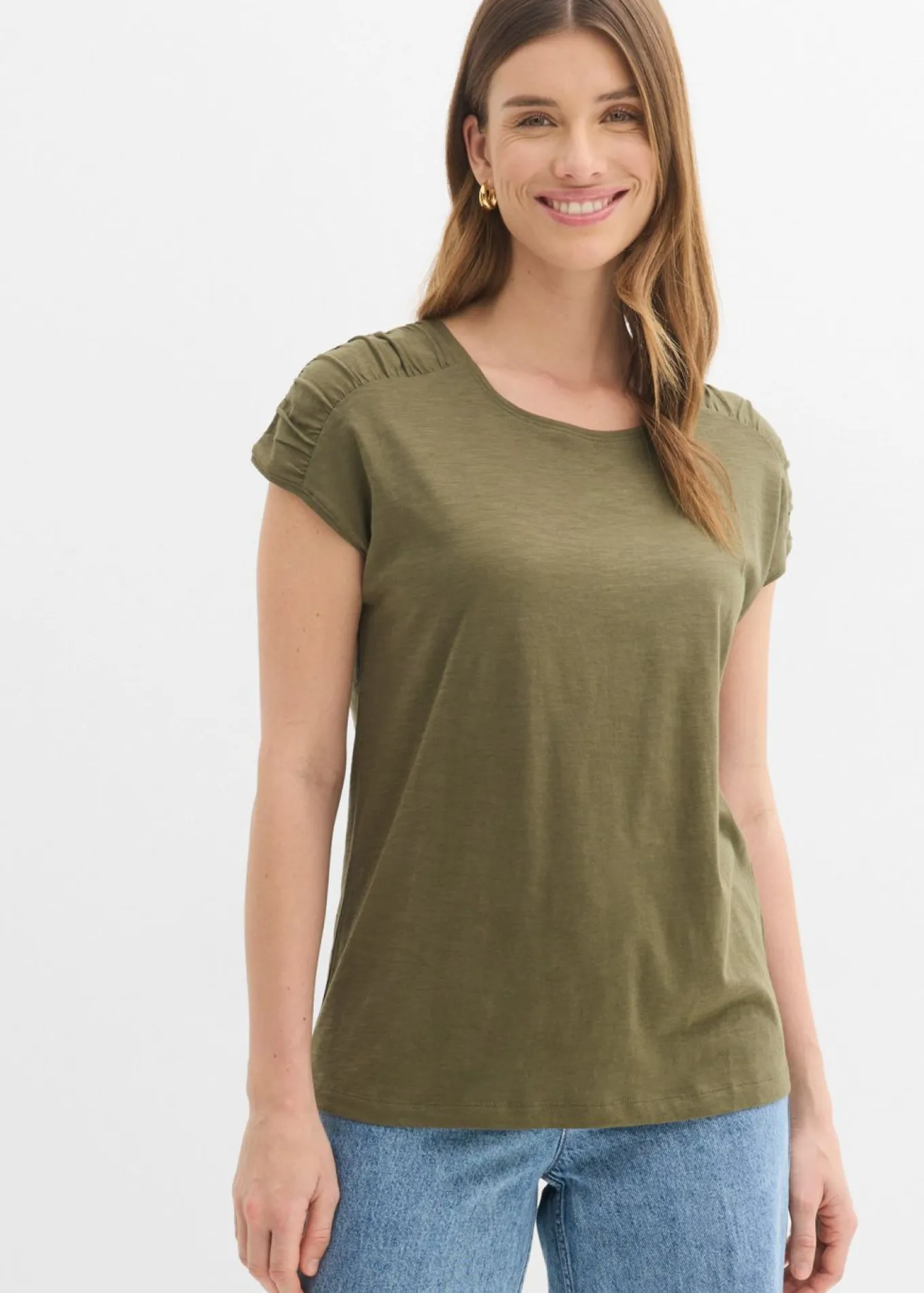 Camiseta boxy de manga corta