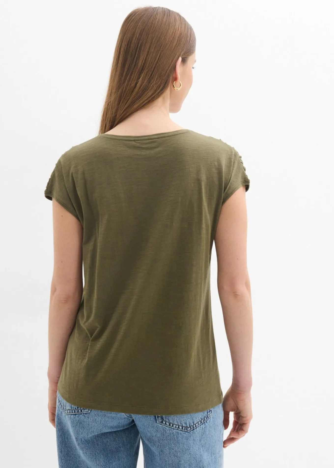 Camiseta boxy de manga corta