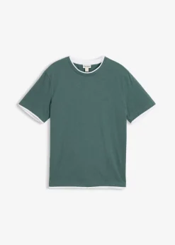 Camiseta con aspecto 2 en 1 de hilo slub