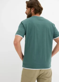 Camiseta con aspecto 2 en 1 de hilo slub