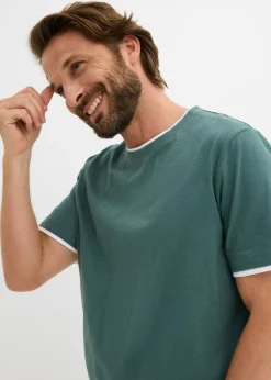 Camiseta con aspecto 2 en 1 de hilo slub