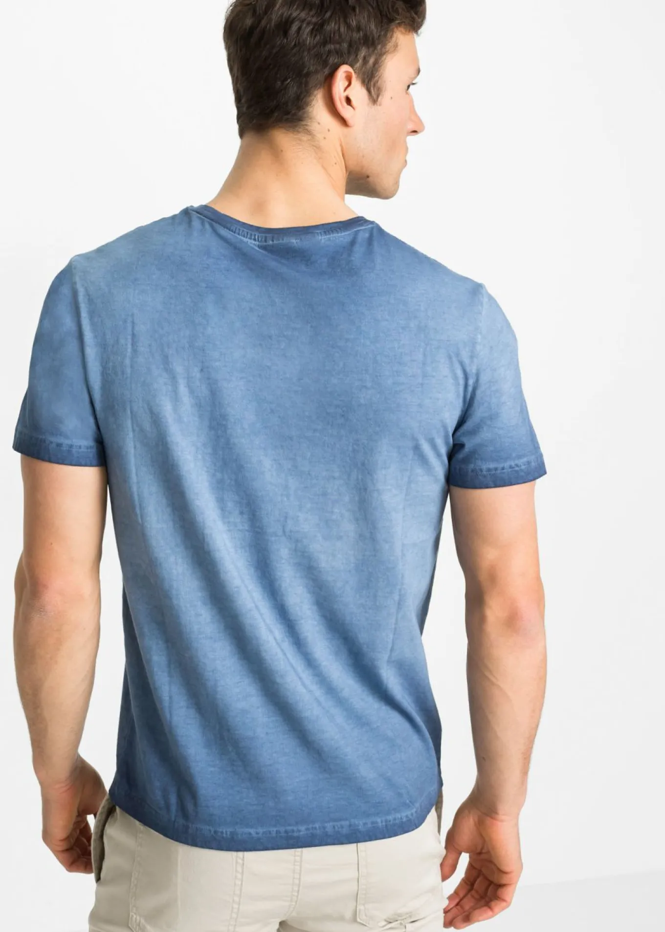 Camiseta con aspecto lavado y de algodón orgánico puro