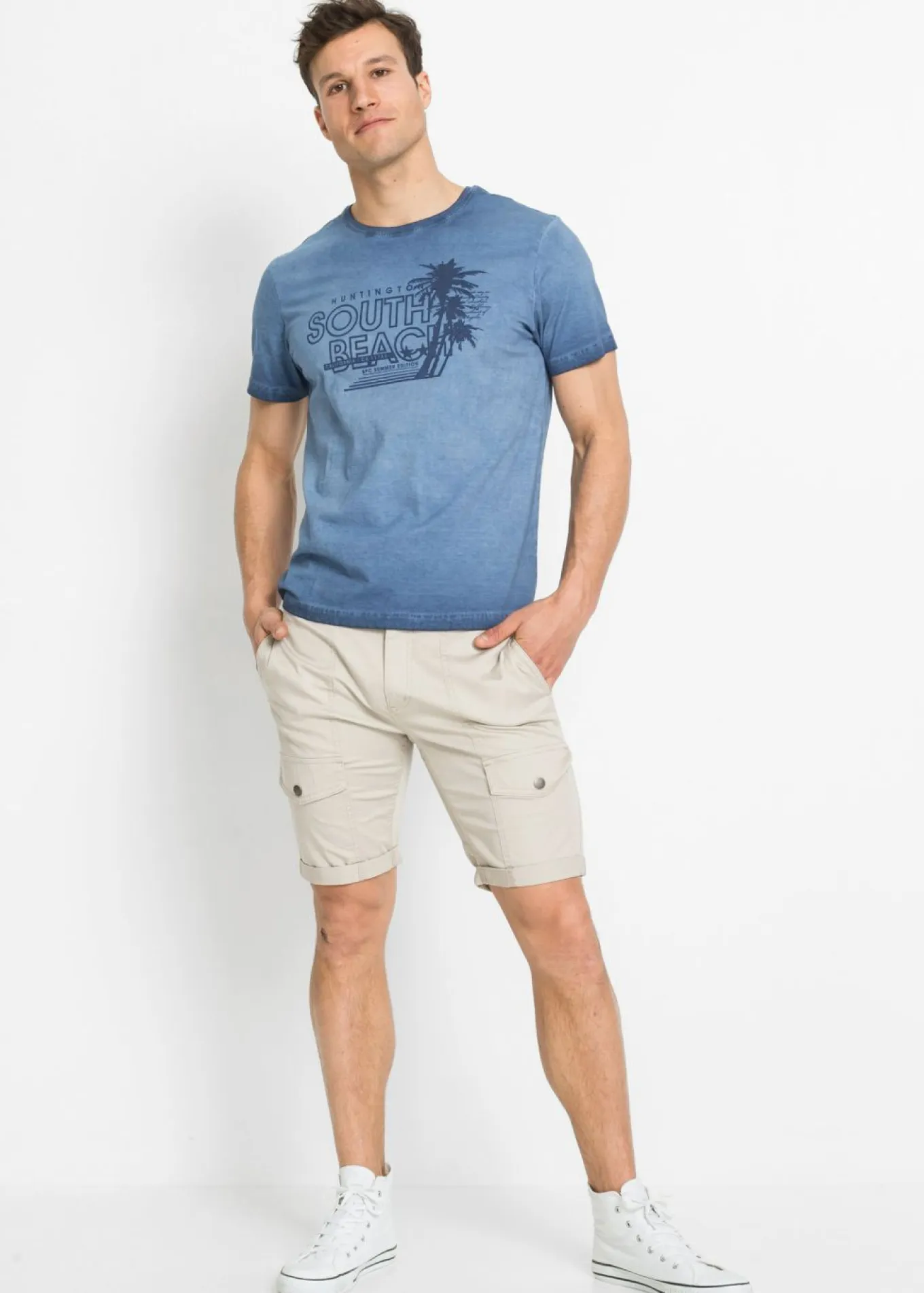 Camiseta con aspecto lavado y de algodón orgánico puro