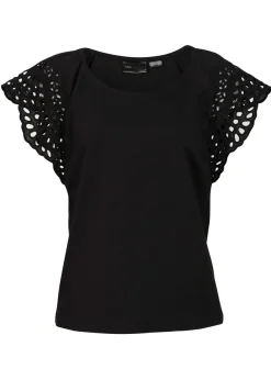 Camiseta con bordado calado