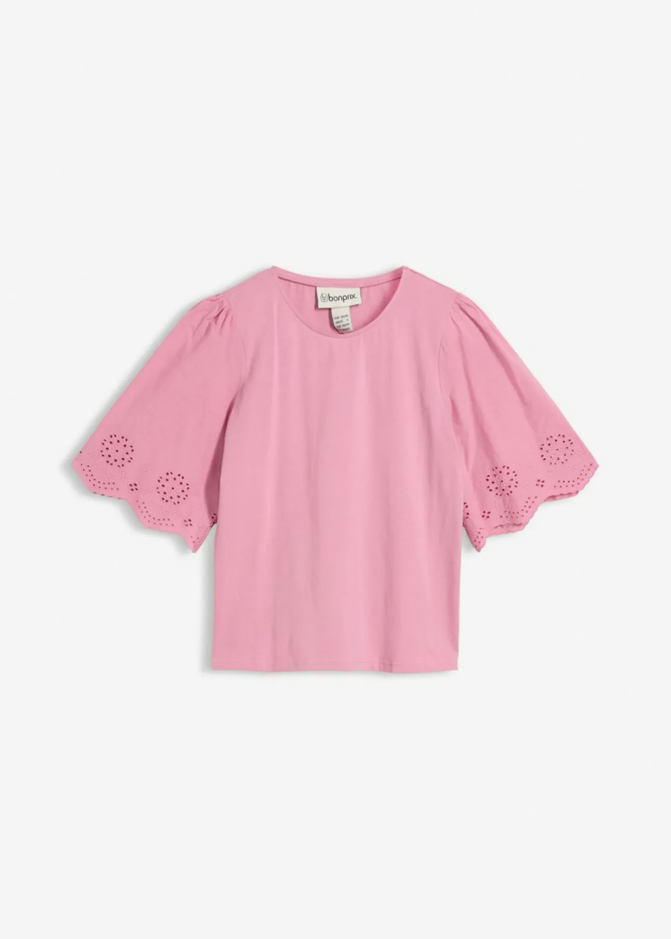 Camiseta con bordado calado