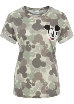 Camiseta con bordado de Mickey Mouse