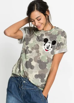 Camiseta con bordado de Mickey Mouse
