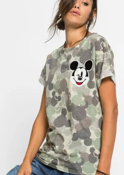 Camiseta con bordado de Mickey Mouse