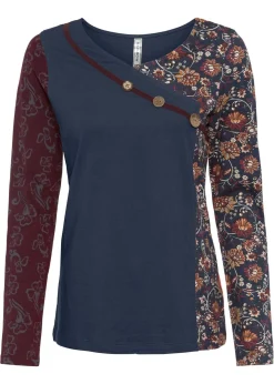 Camiseta con botones de viscosa sostenible