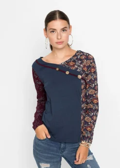 Camiseta con botones de viscosa sostenible