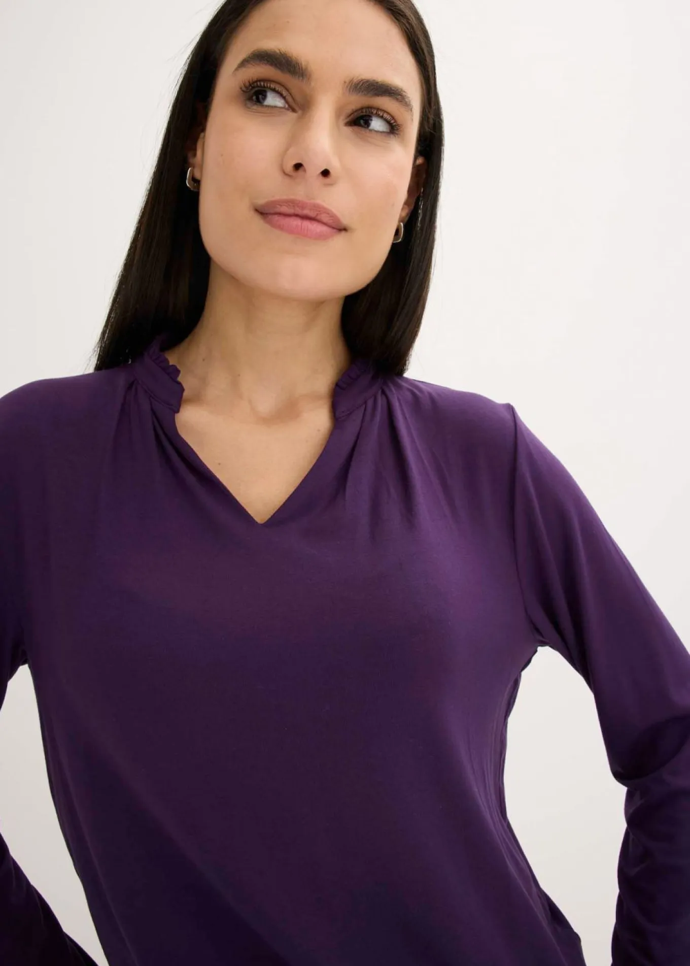 Camiseta con cuello alto