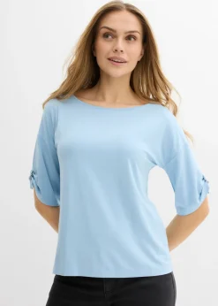 Camiseta con cuello barco