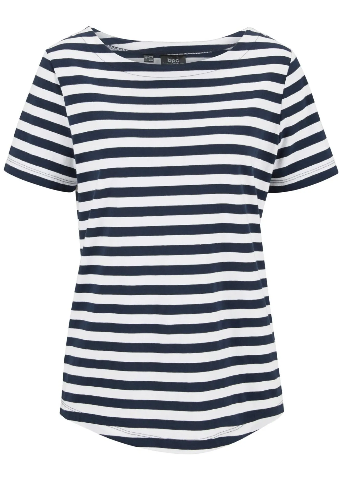 Camiseta con cuello barco